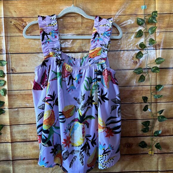 Jodifil Tropical Lilac Tank Top Size S NWT - Picture 1 of 6